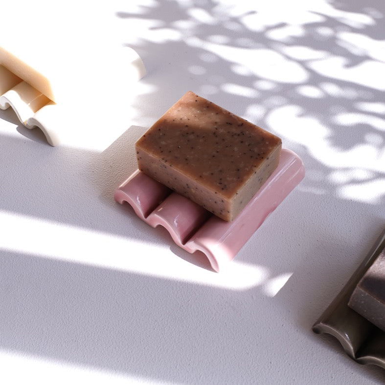 1331 handmade ceramic soap dish tube candy