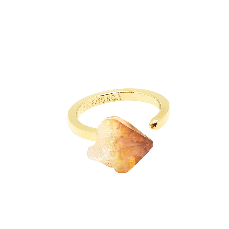 Citrine ring gold