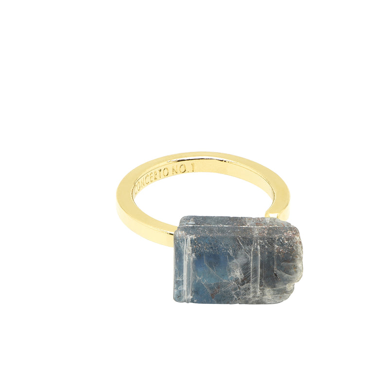 Cyanite ring gold