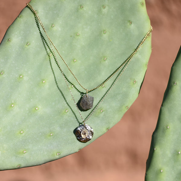 Herkimer Diamond chain necklace