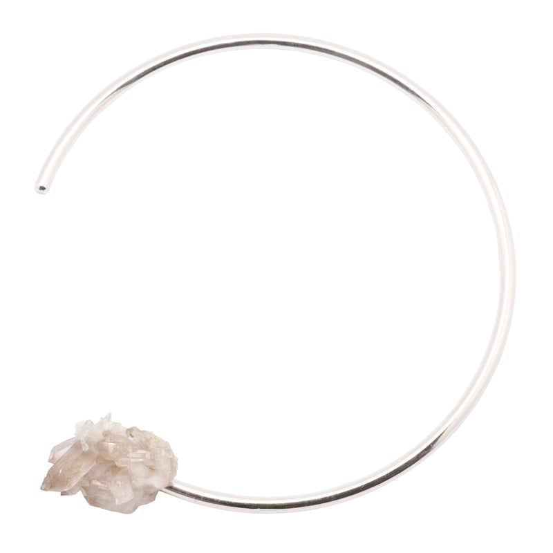 Crystal Quartz necklace silver