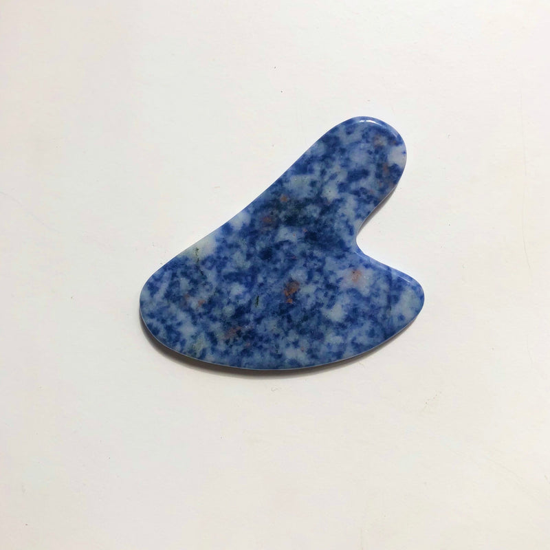 gua sha massage stone  - Blue Spot Jasper