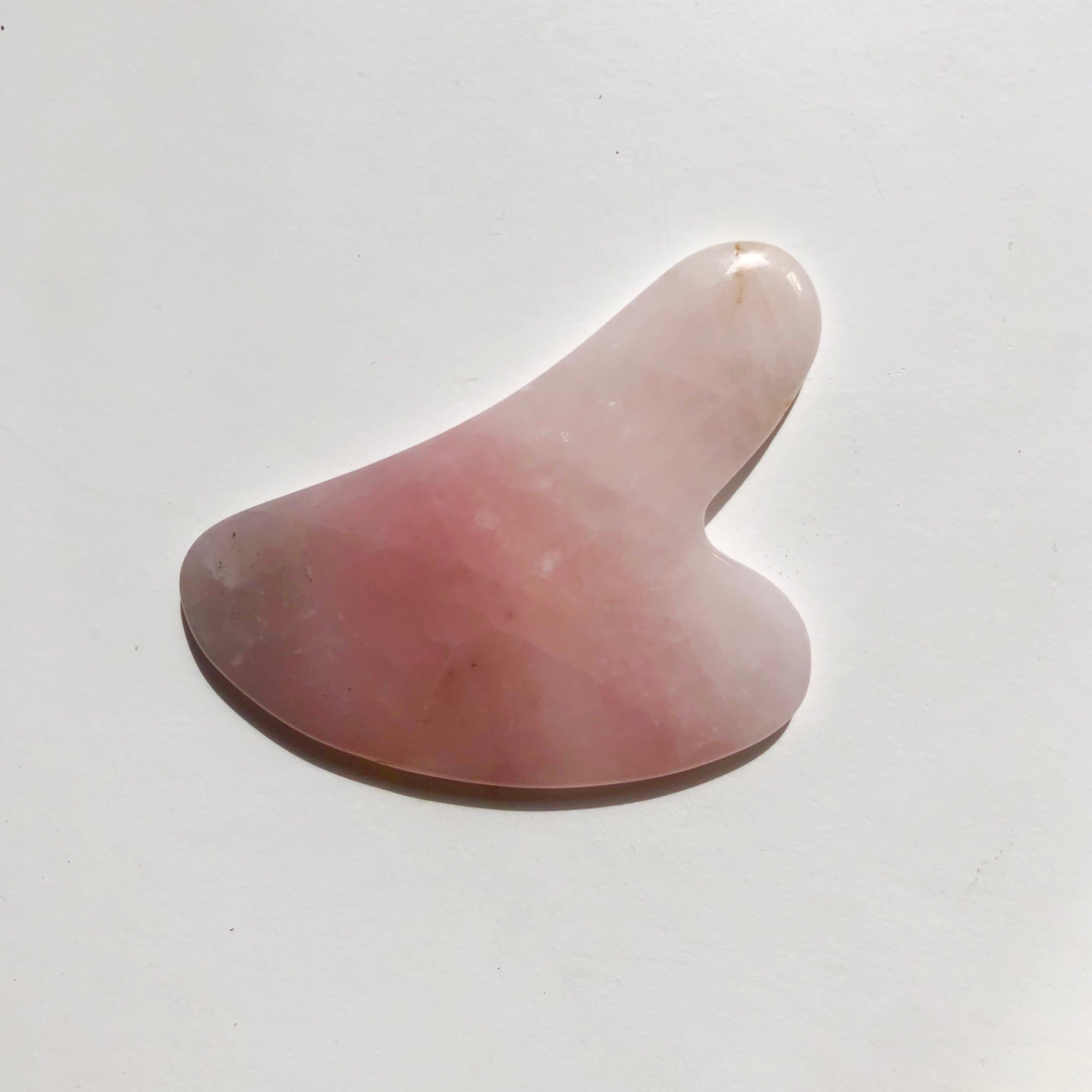 gua sha massage stone  -  rose quarz